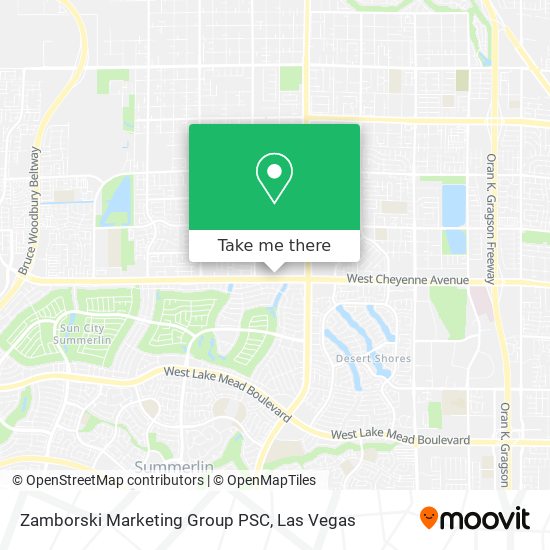 Zamborski Marketing Group PSC map