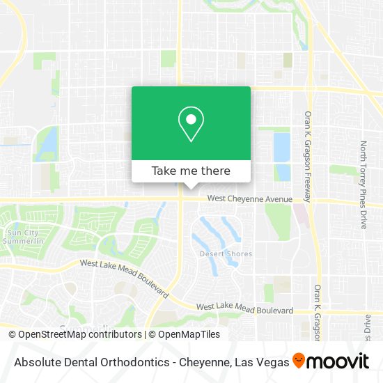 Absolute Dental Orthodontics - Cheyenne map