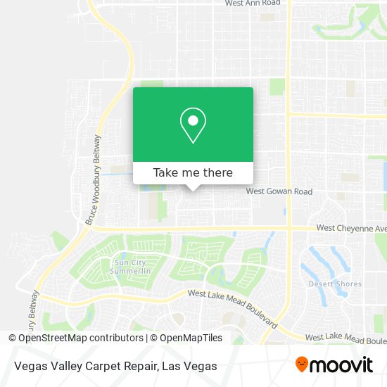 Vegas Valley Carpet Repair map
