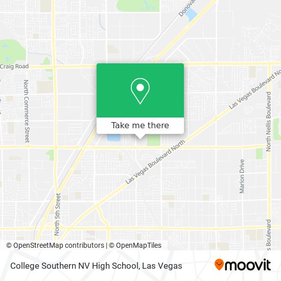 Mapa de College Southern NV High School