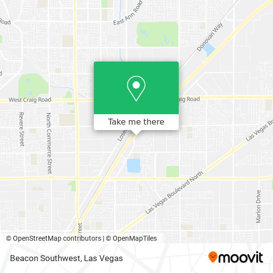Mapa de Beacon Southwest