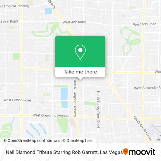 Neil Diamond Tribute Starring Rob Garrett map
