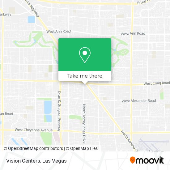 Mapa de Vision Centers