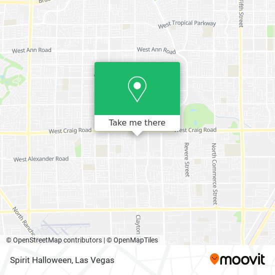 Mapa de Spirit Halloween