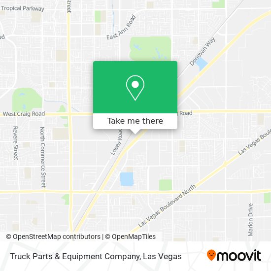Mapa de Truck Parts & Equipment Company
