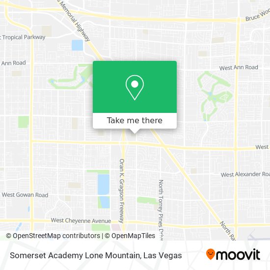 Somerset Academy Lone Mountain map