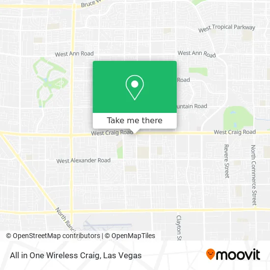 Mapa de All in One Wireless Craig