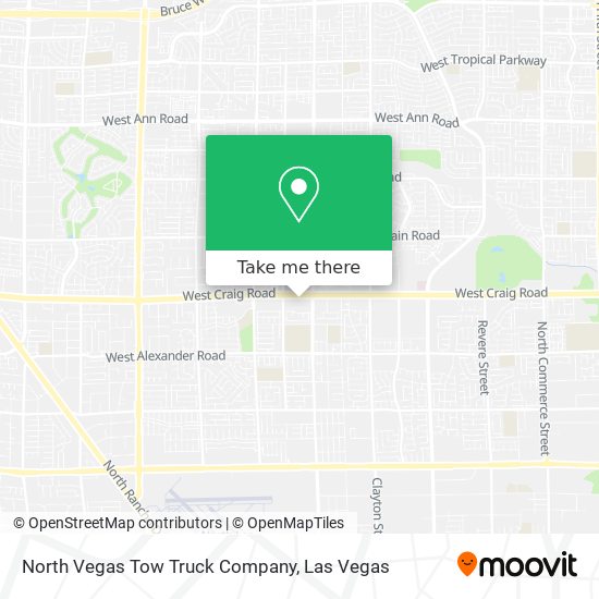 North Vegas Tow Truck Company map