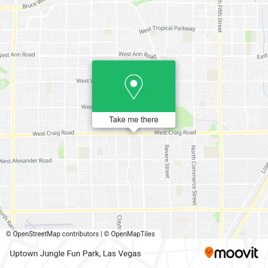 Mapa de Uptown Jungle Fun Park