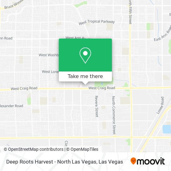 Mapa de Deep Roots Harvest - North Las Vegas
