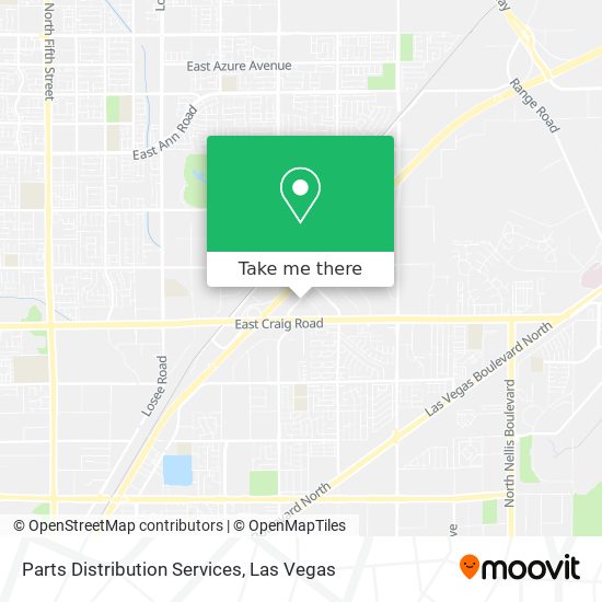 Mapa de Parts Distribution Services