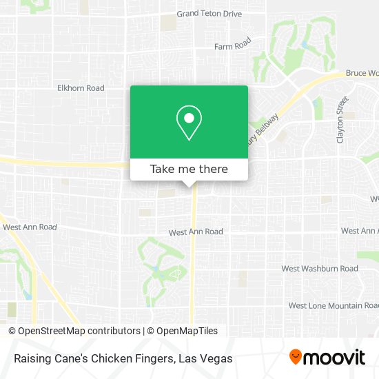 Raising Cane's Chicken Fingers map