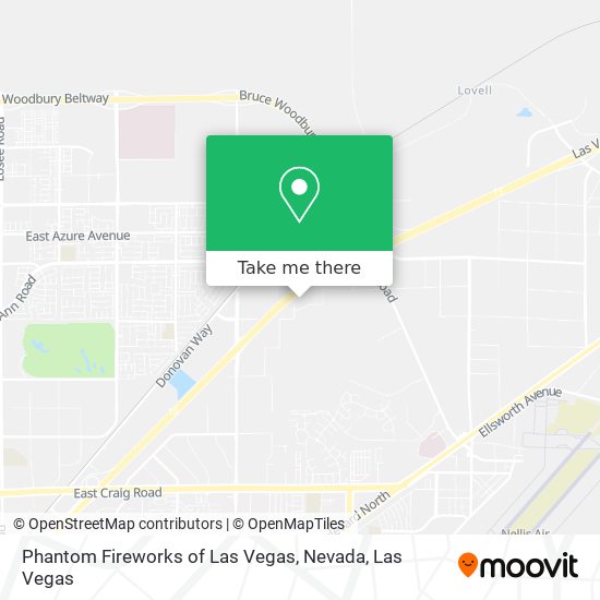 Phantom Fireworks of Las Vegas, Nevada map