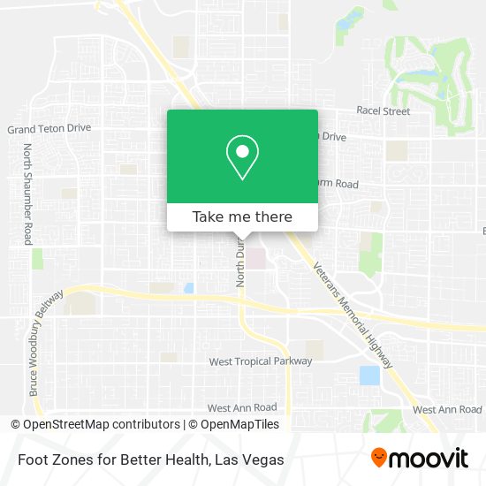 Foot Zones for Better Health map