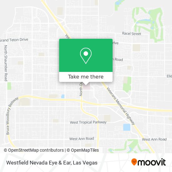 Westfield Nevada Eye & Ear map
