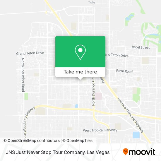 JNS Just Never Stop Tour Company map
