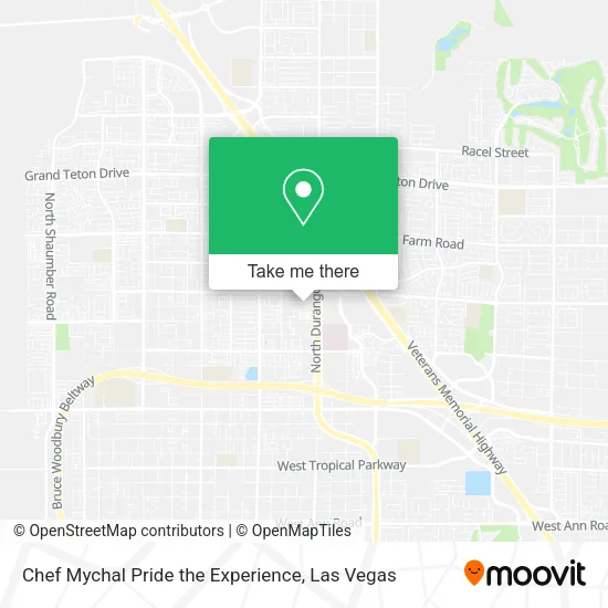 Mapa de Chef Mychal Pride the Experience