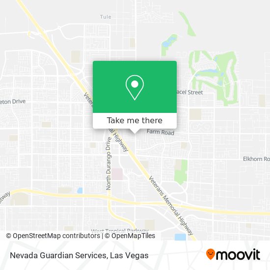 Nevada Guardian Services map