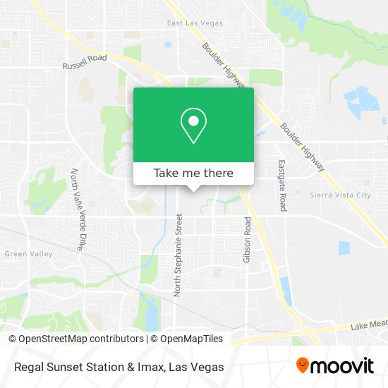 Regal Sunset Station & Imax map
