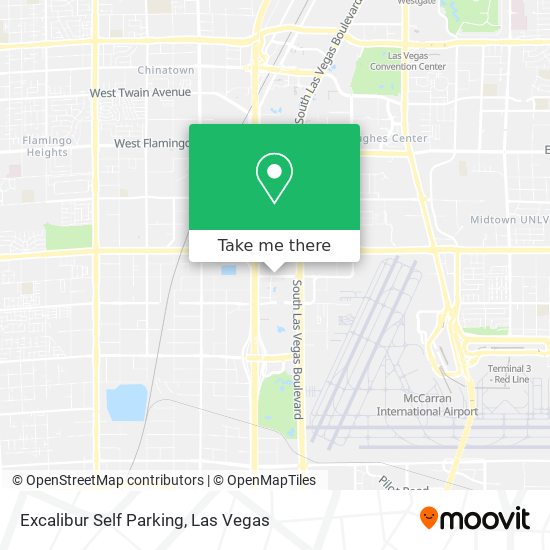 Excalibur Self Parking map