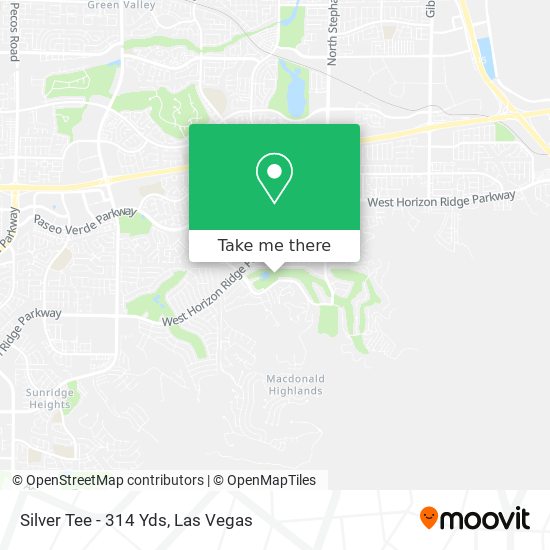 Silver Tee - 314 Yds map