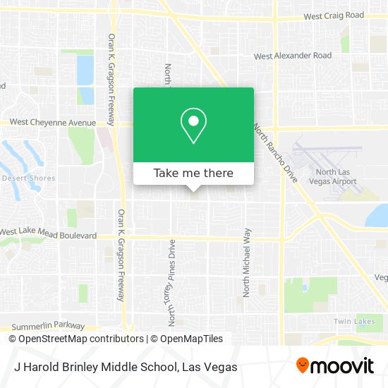 J Harold Brinley Middle School map