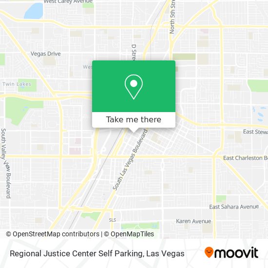 Regional Justice Center Self Parking map