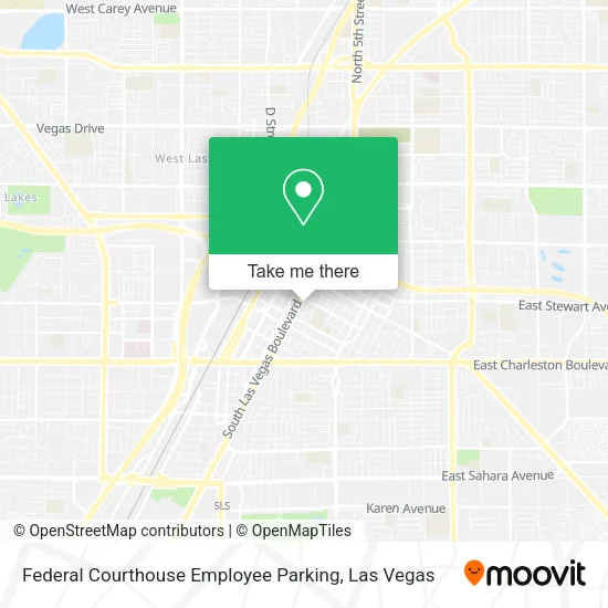 Federal Courthouse Employee Parking map
