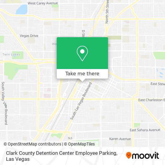 Mapa de Clark County Detention Center Employee Parking
