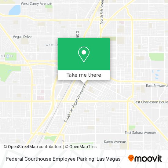 Mapa de Federal Courthouse Employee Parking