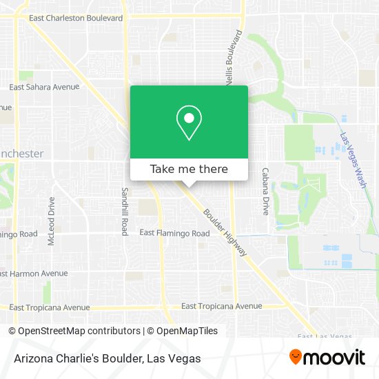 Arizona Charlie's Boulder map