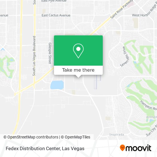 Mapa de Fedex Distribution Center