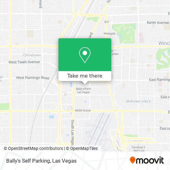 Mapa de Bally's Self Parking