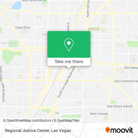 Regional Justice Center map