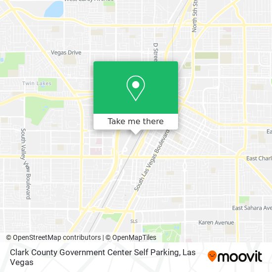 Clark County Government Center Self Parking map