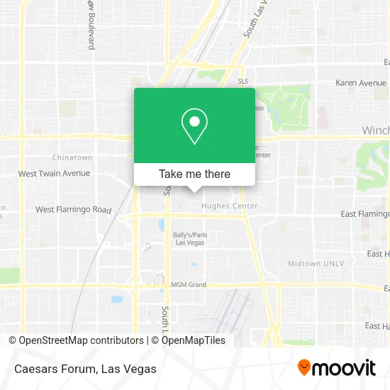Mapa de Caesars Forum
