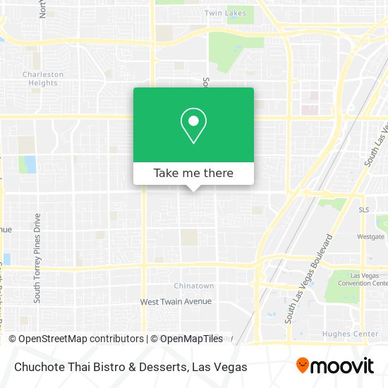 Mapa de Chuchote Thai Bistro & Desserts