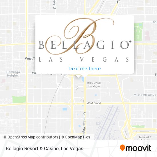 Bellagio Resort & Casino map