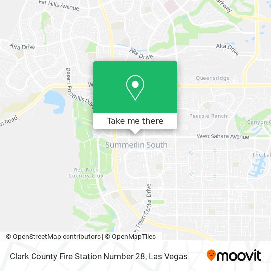 Clark County Fire Station Number 28 map