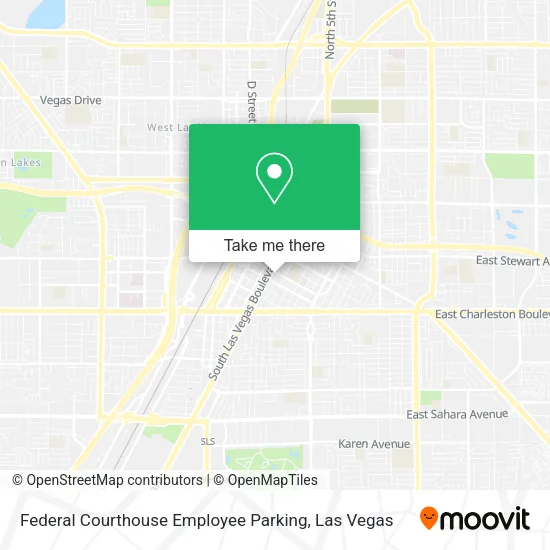 Federal Courthouse Employee Parking map