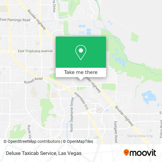 Mapa de Deluxe Taxicab Service