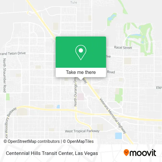 Mapa de Centennial Hills Transit Center