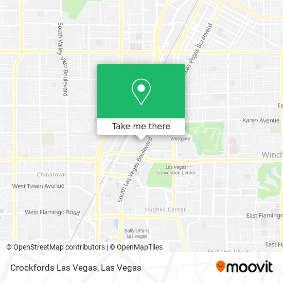 Crockfords Las Vegas map