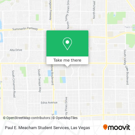 Paul E. Meacham Student Services map