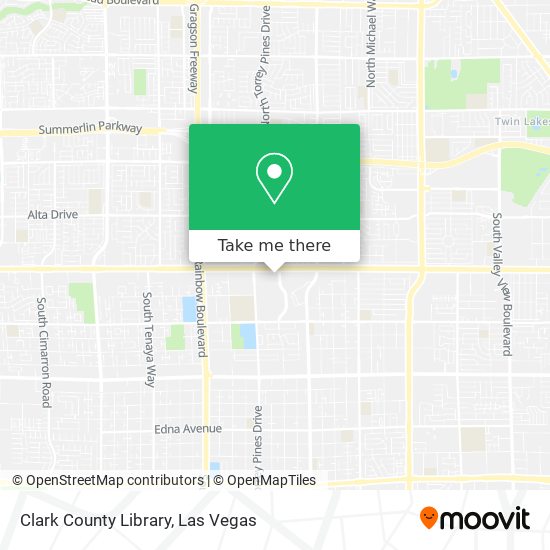 Clark County Library map