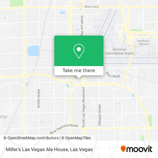 Mapa de Miller's Las Vegas Ale House