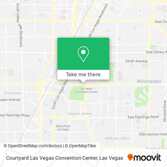 Courtyard Las Vegas Convention Center map