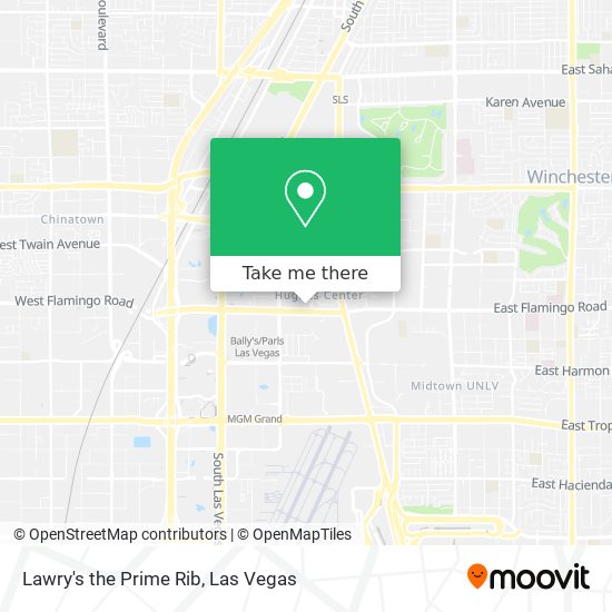 Lawry's the Prime Rib map