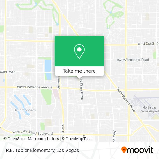 R.E. Tobler Elementary map