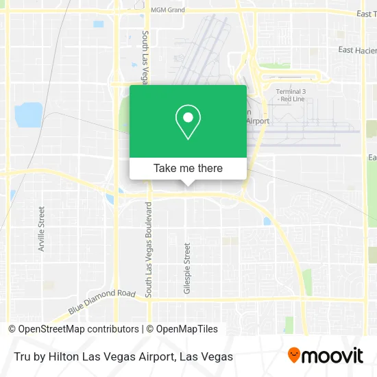 Tru by Hilton Las Vegas Airport map